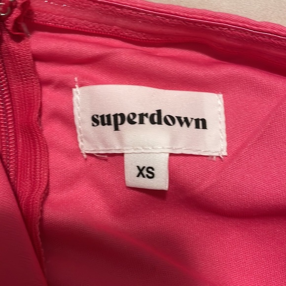 XS Superdown pink strapless dress - Picture 4 of 4